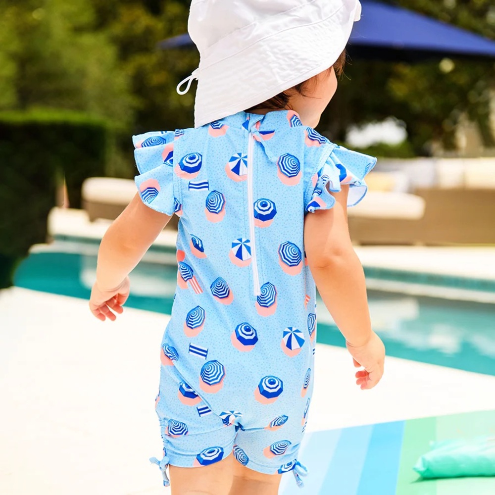 Snapper Rock French Riviera Flutter Sleeve Sunsuit